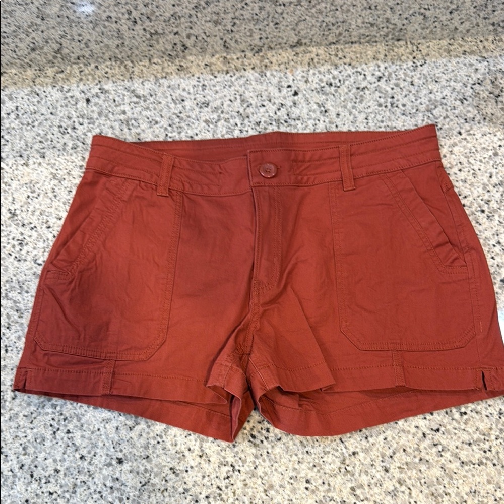 Prana Brown Cargo Shorts Versatile Cotton Blend